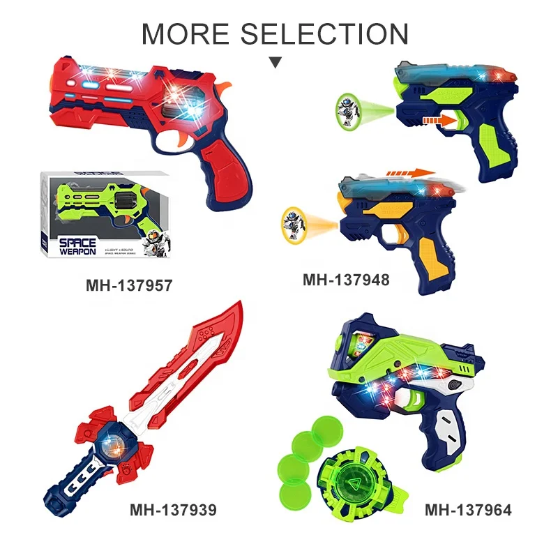 キッズフラッシュガンおもちゃ電気宇宙銃おもちゃ光と音、投影機能