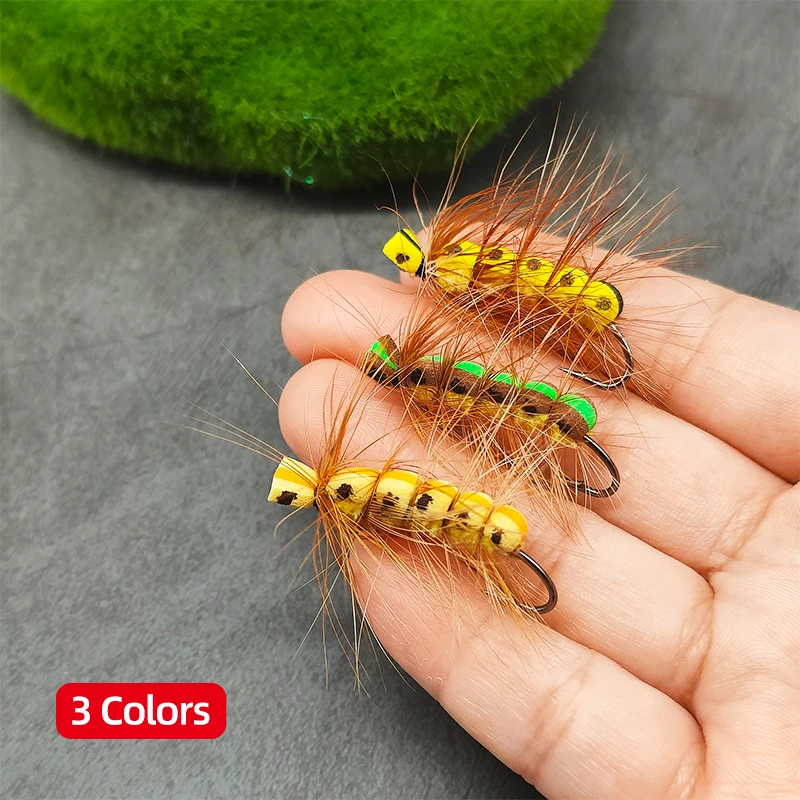 Acheter Crochets à mouche de 14mm de longueur, 5 pièces, leurres pour insectes volants, appâts