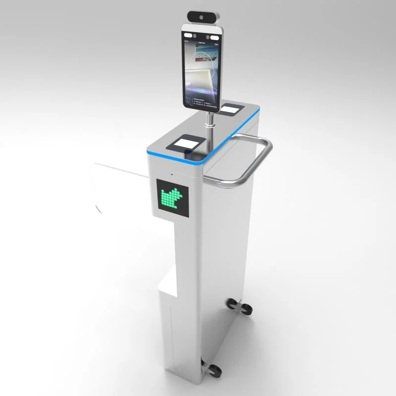 Face Recognition Terminal for Swing Turnstile Gate with RFID IC Card Reader for Pedestrian Safety Access Control