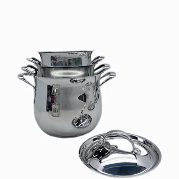 stainless steel Mirror design  featured large capacity soup pot