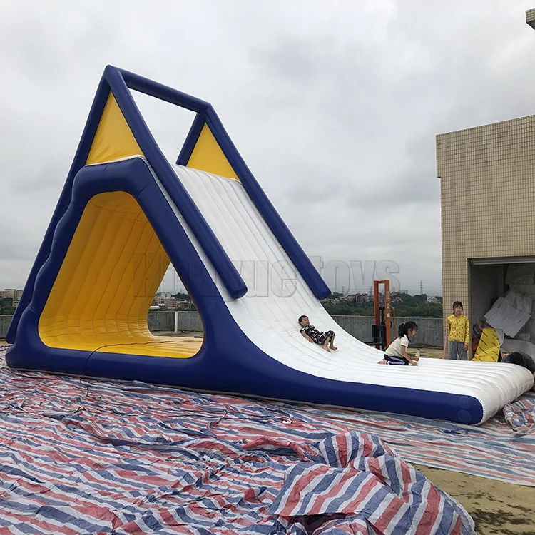 Outdoor Inflatable Floating Water Slide Portable Water Park Equipment Floating Slide
