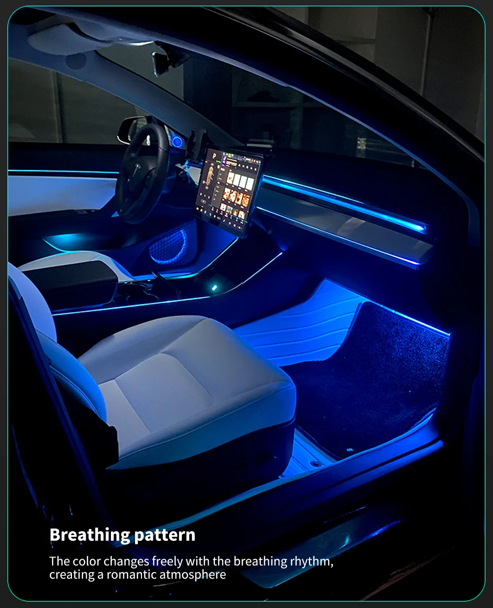 Source Hansshow car atmosphere lights smart ambient lighting kit