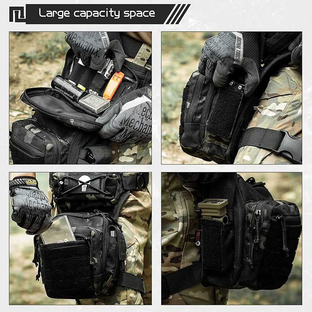 FREE SAMPLE Men's Assault Thigh Bag Multifunctional Assault Bag Outdoor Hiking Thigh Bag