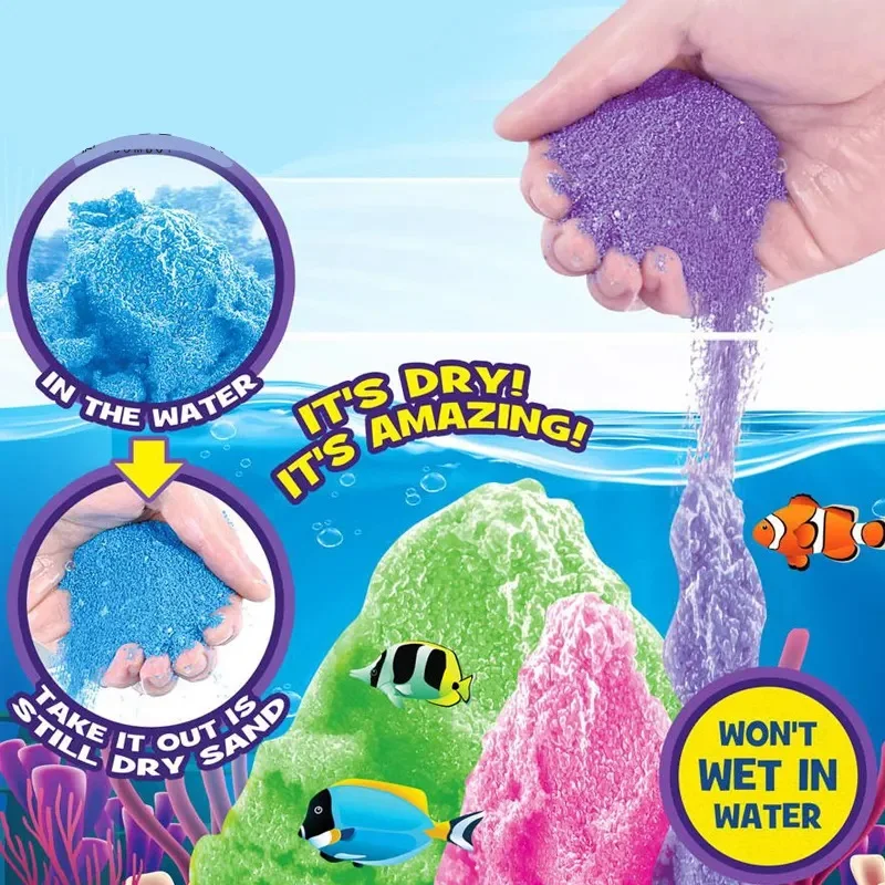 Perfect Kraft Diy Magic Sand Toy Non-toxic And Safe Underwater ...