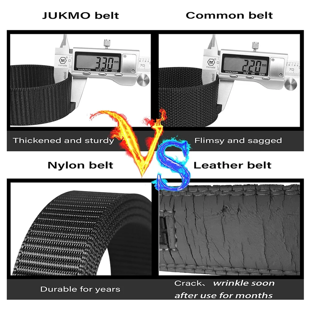 High Quality Training Men Outdoor Nylon Web Tactical Belt with Automatic Slide Buckle Adjustable Ratchet Belt