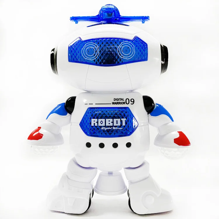Educational dancing kids robot toy with light 