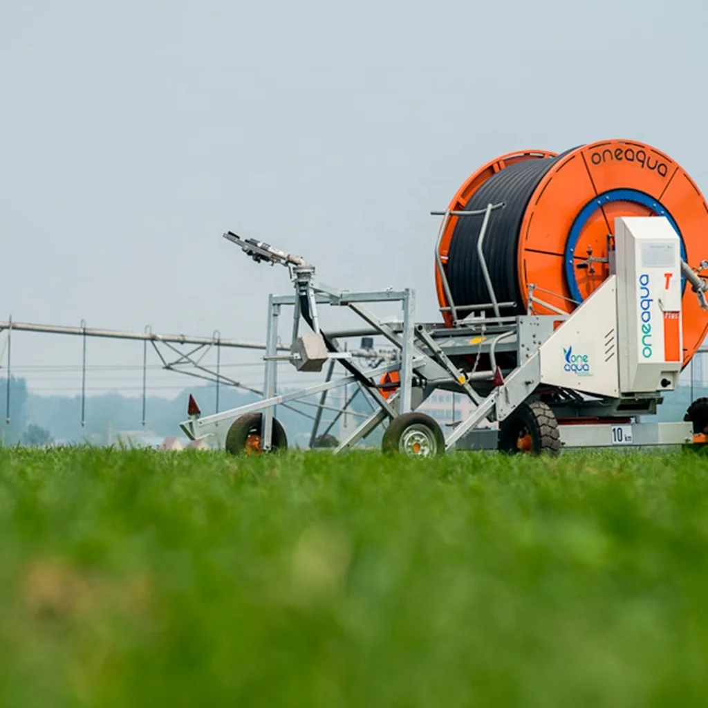 Automatic Retractable Hose Reel Irrigation System with Solar