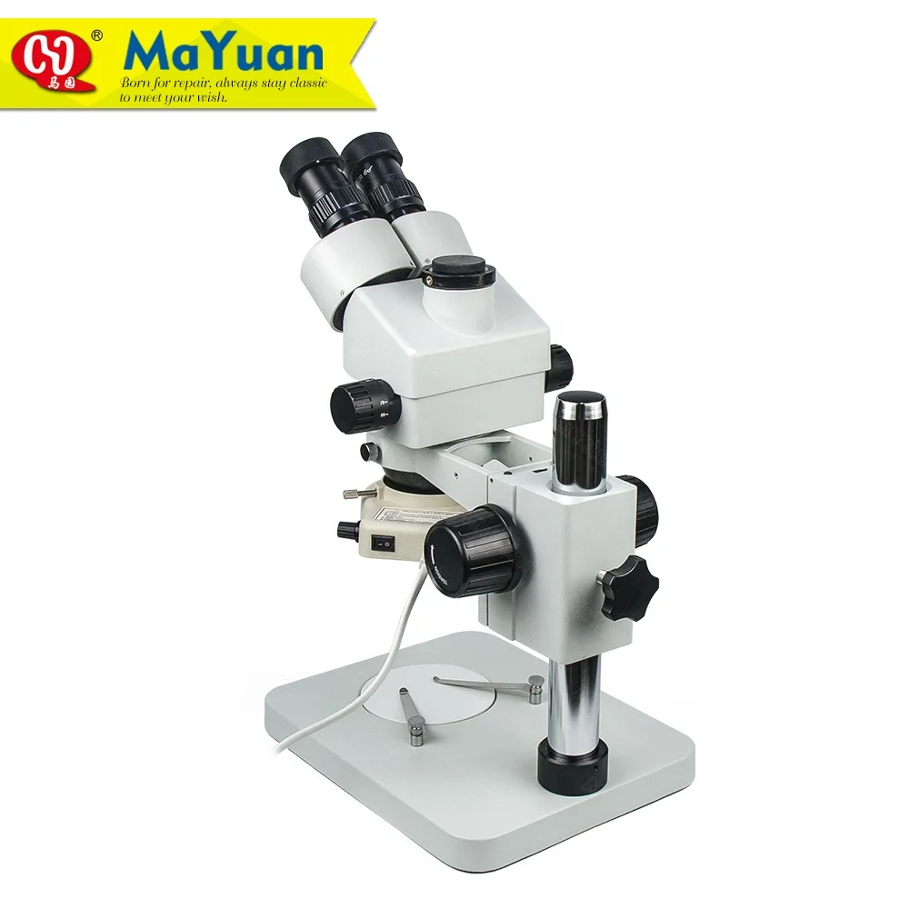 Industrial Trinocular Stereo Continuous Zoom Microscope for Phone Repair Soldering