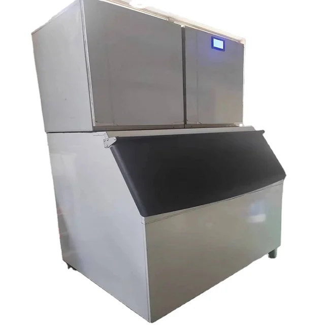 Stainless Steel 1 Ton Ice Machine 1000kg per day cube Ice making machine commercial Block Machine Ice Making maker with st