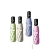 Parapluie automatique à 8 os-couleur unie-couleur aléatoire