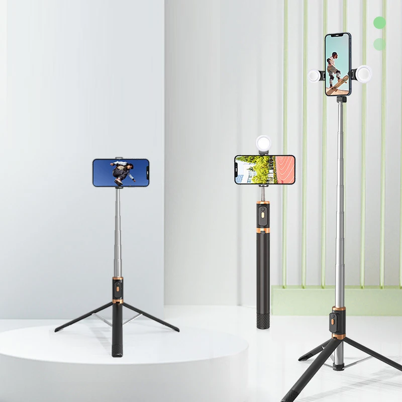 170cm Selfie Stick With Ring Light Remote Adjustable Mobile Phone