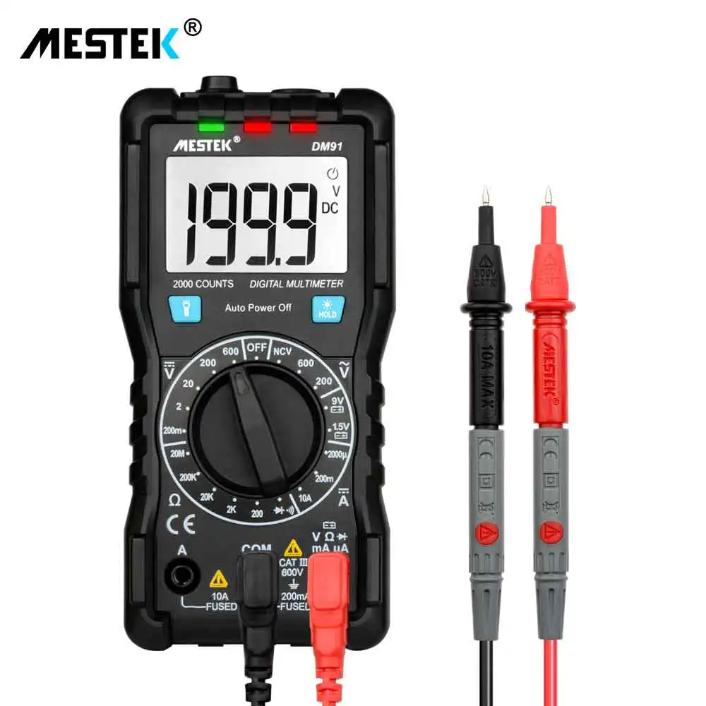 Current Resistance Diode test ETL 1999 Counts AC/DC Ammeter Voltmeter Multimetro Tester Multimeters Voltage Multimeter for DM91