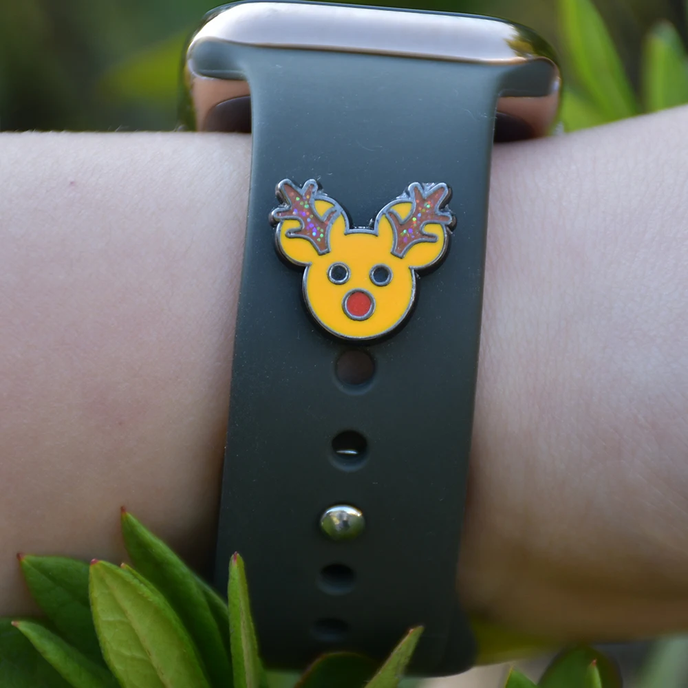 Stitch Cartoon Charms Enamel Decoration for Apple Watch display picture 2