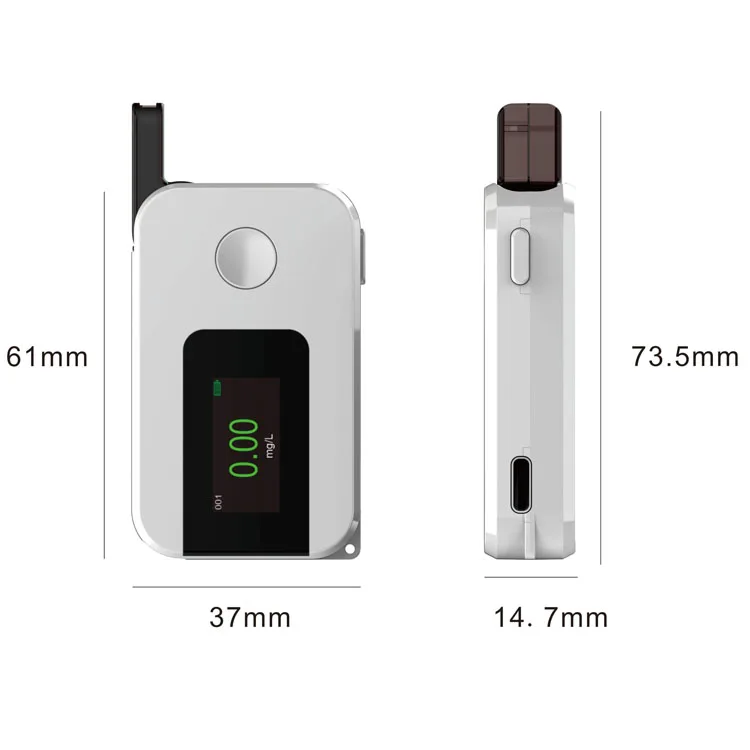 Portable Breathalyzer LCD Display Alcohol Detector Meter 2025 Digital Electrochemical Alcohol Tester Alcoholmeter