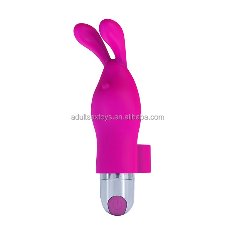 2 in 1 Rechargeable Rabbit Bullet Vibrator With 10 Powerful Vibration Waterproof Magic Finger Vibrator