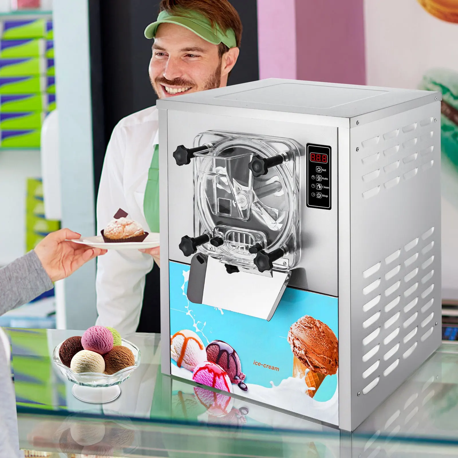 YKF-116  Ice Cream Maker for Home and Commercial Use Hard Ice Cream Machine