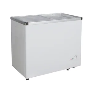 Hot Sale Sliding Door 188L Chest Freezer Top Open Household and Commercial Hotel Use White Customized Chest Deep Freezer
