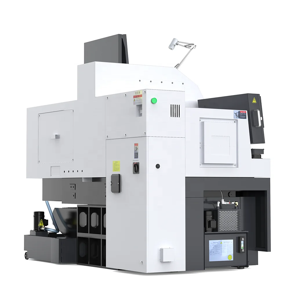 Precision Engineering Swiss Type CNC Lathe with Sliding Headstock