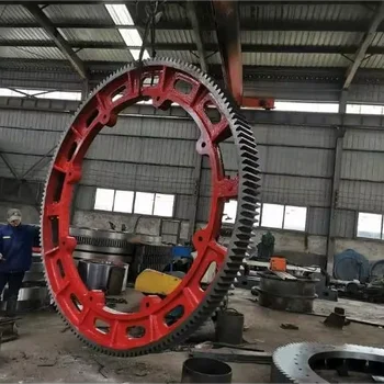 Professional Customized ball mill large Gear ring rotary klin ring gear girth gear manufacturer