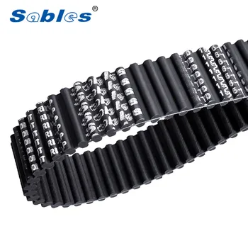 Sables Factory High Strength Double-side Tooth D8M Rubber Synchronous Belt OEM Customized Black Timing Belt