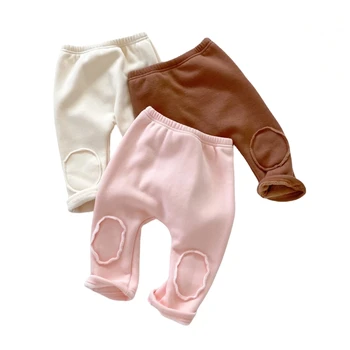 Wholesale Baby Clothing Casual Kids Pants boys and girls trousers NewBorn Baby Composite velvet pants Trouser For Infant