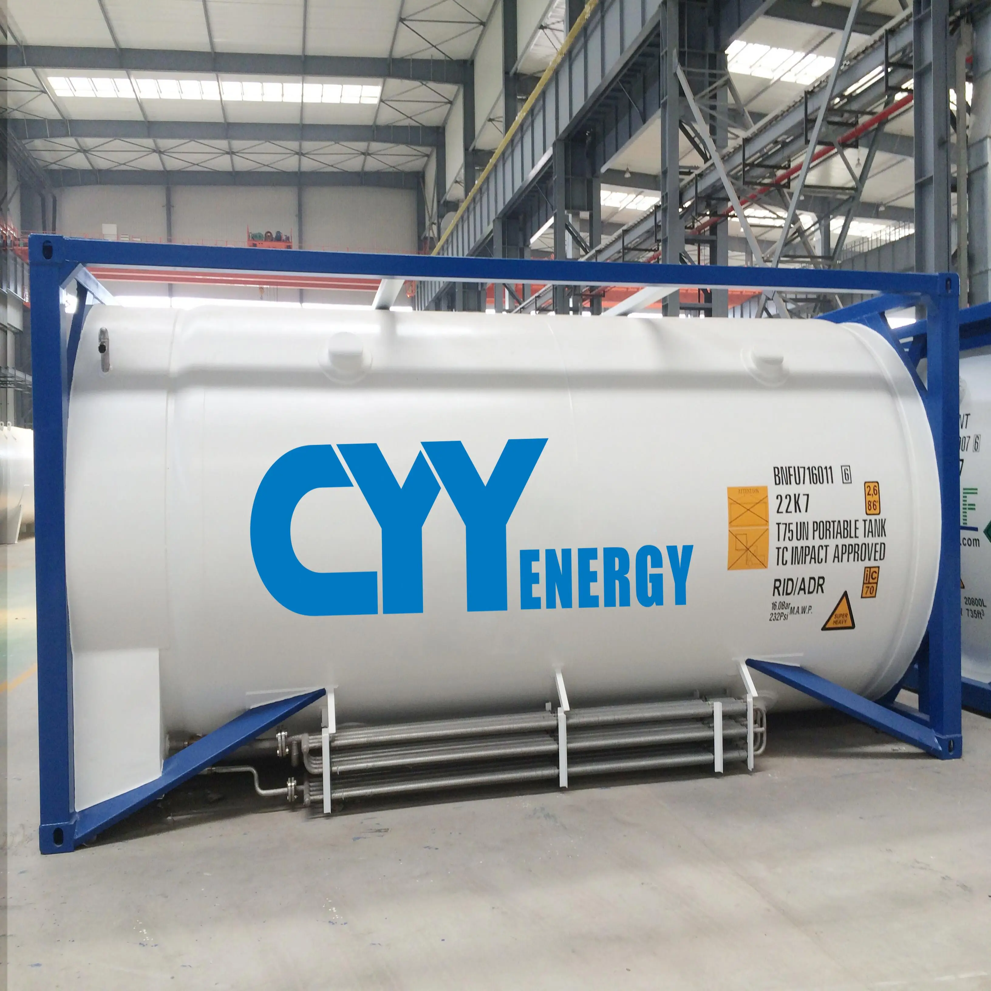 Высококачественный криогенный резервуар для жидкого кислорода азота аргона СПГ ISO