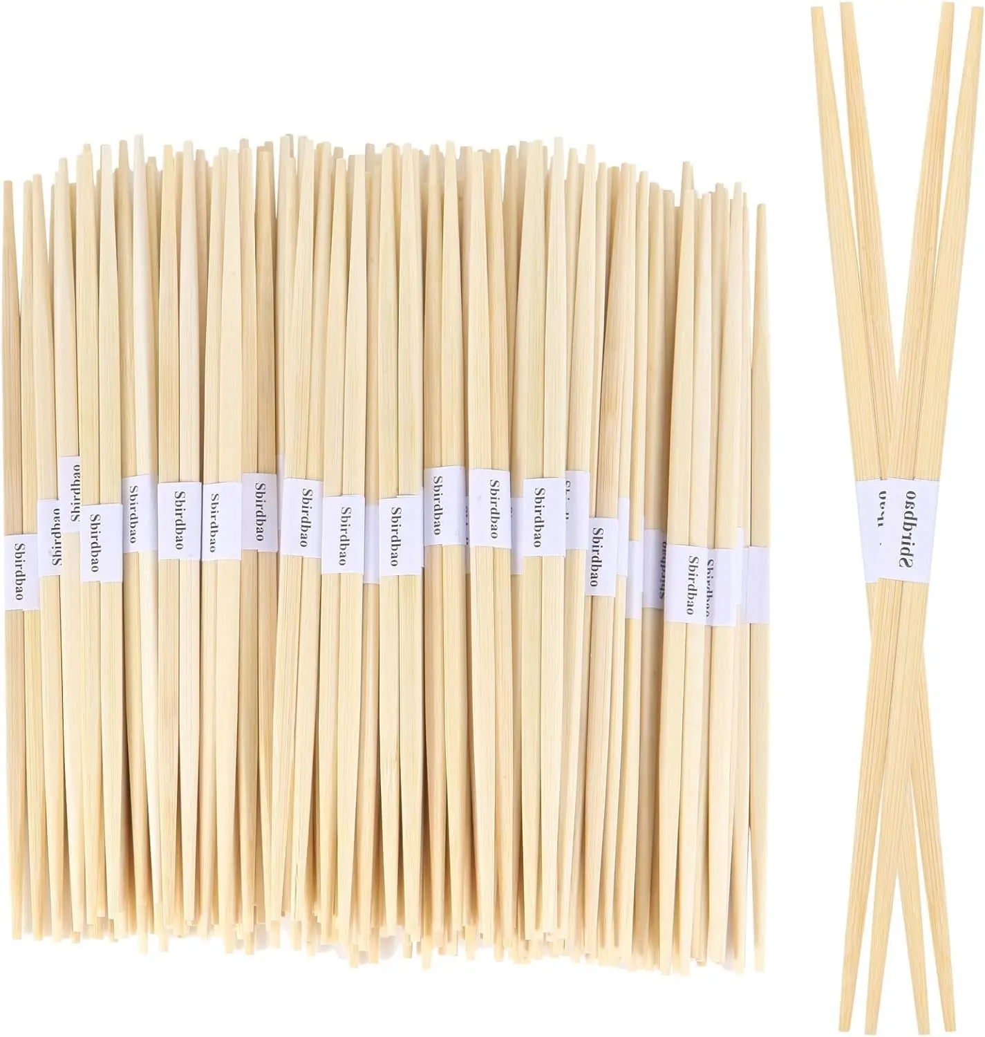 Disposable Bamboo Sushi Chopsticks 9.5 Inch Japanese Style Double-Pointed Sleeved Separated Chop Sticks Parties