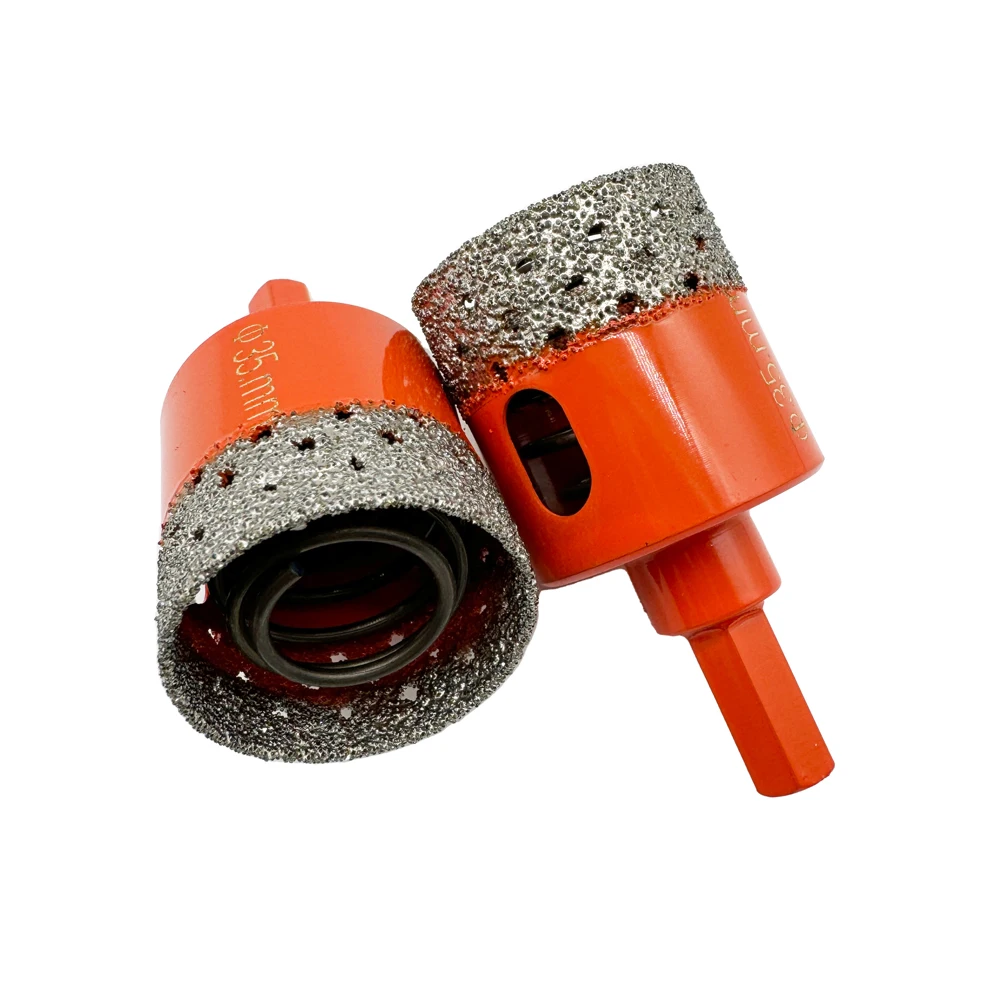 Hexagon Shank Porcelain Diamond Drill Core Bit with Spring supplier