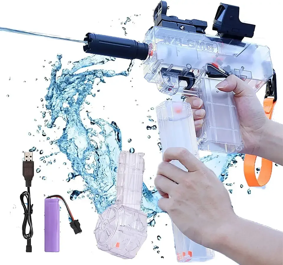 Electric Water Gun Up To 32 Ft Range Automatic Water Pistol High
