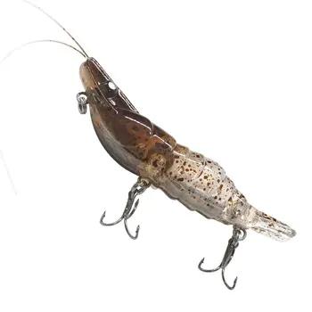 Wholesale 13g 7cm X Shrimp Fishing Lure ABS Hard Plastic Carp Bass Trout VIB Sinking Luminescent Artificial Bait – Hard Lure – view 5
