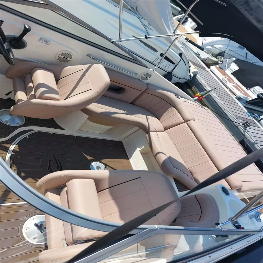2004 Rinker 232 Swim Platform Cockpit Pad Boat EVA Foam Faux Teak Deck Floor Mat