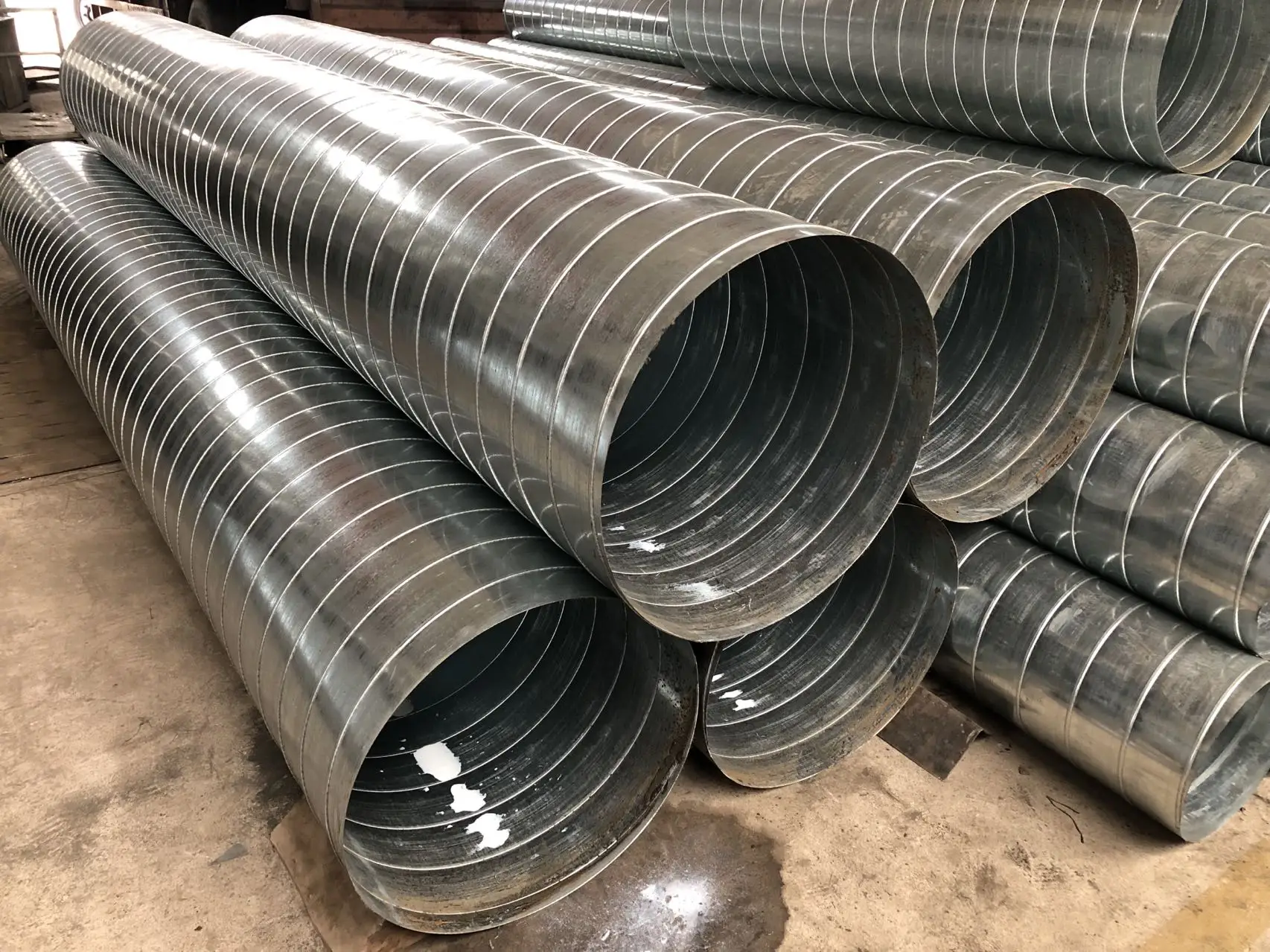 Foshan Stainless Steel Air Spiral Duct For Air Condition Spiro Duct