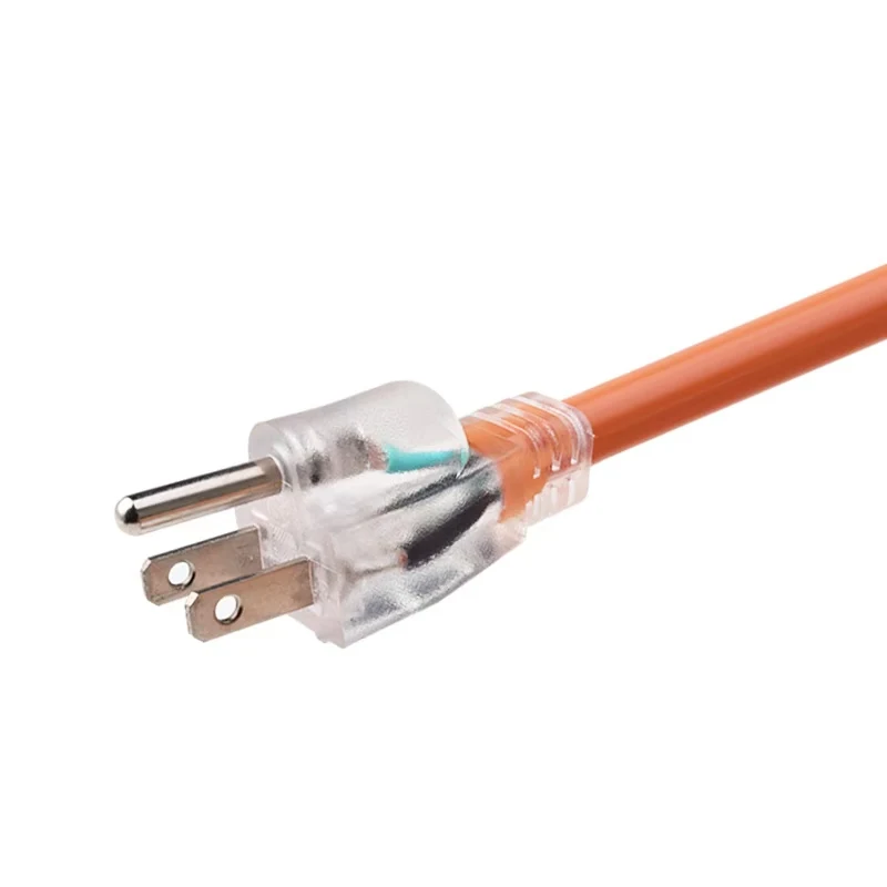 High Quality Power Cable Heavy Duty 3 Outlets UL Approved Power Extension Cord with Three Pin Plug factory