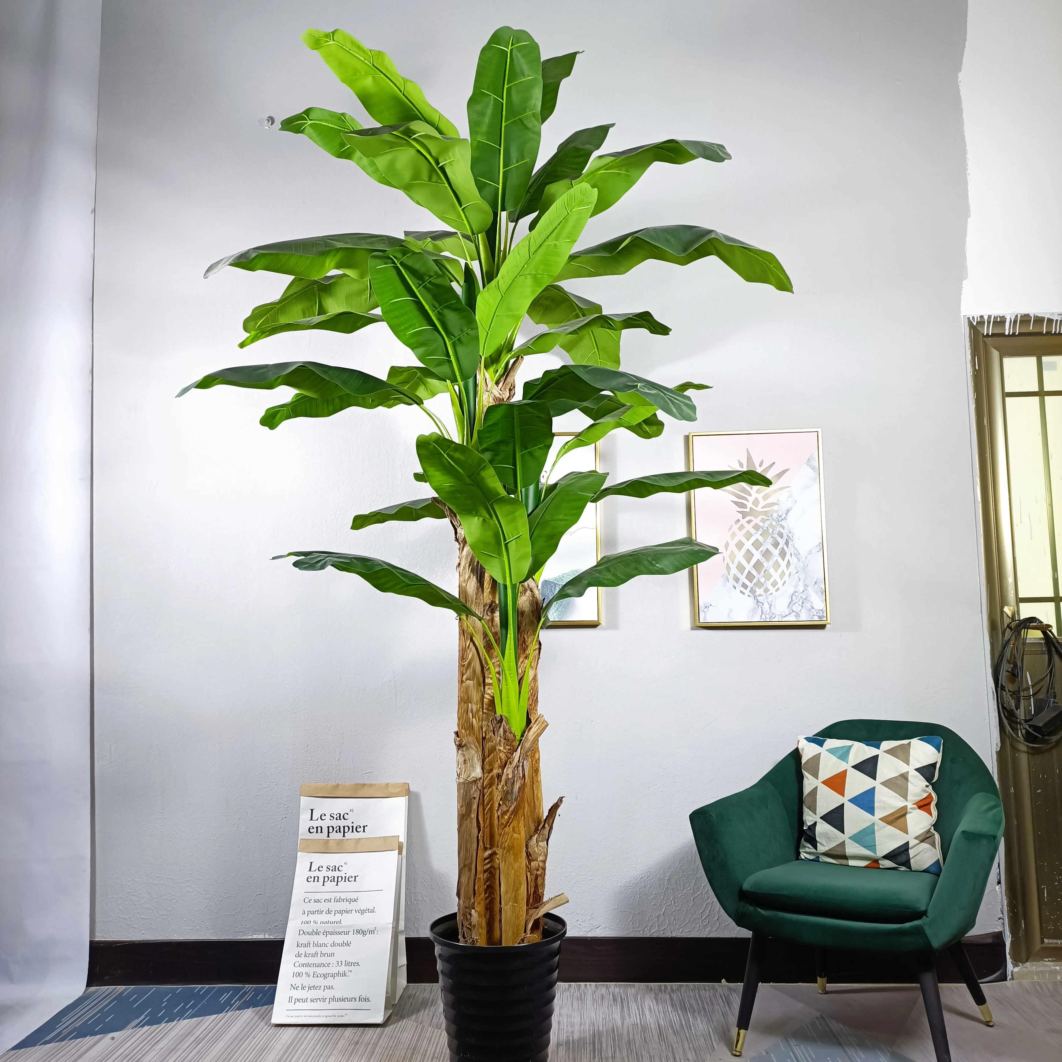 indoor palm plants Large Majesty Palm Houseplant with Planter - Large (3-4' tall) Sand Planter