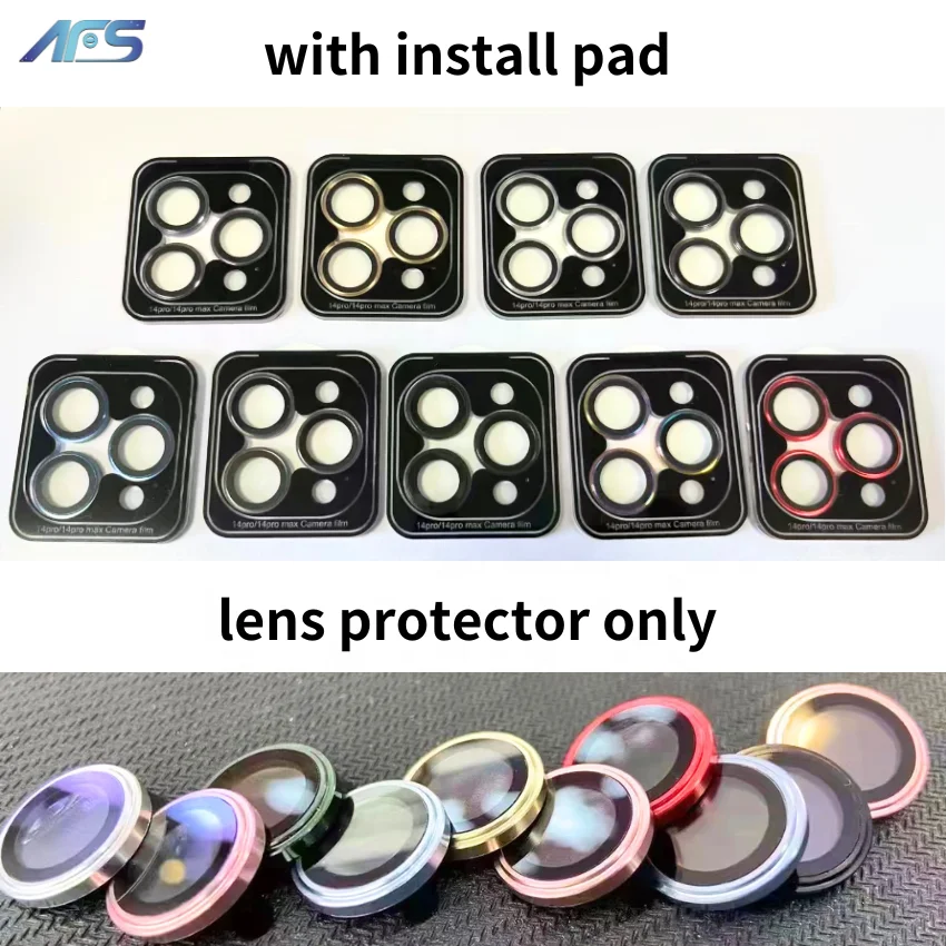 Afs 3d Mobile Ring Lens Screen Cover Tempered Camera Glass Lens ...