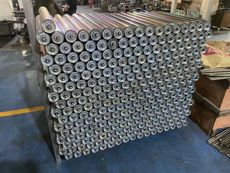 New Design Stainless Steel Roller Custom Durable Carbon Steel Galvanized Rollers manufacture