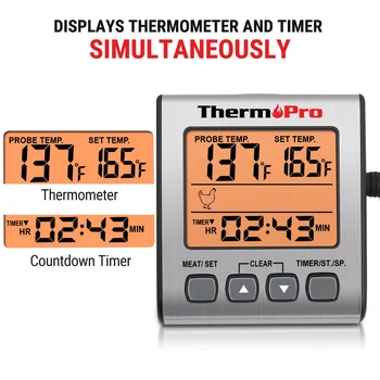 Newest Arrival ThermoPro TP16S Digital Grill Meat Thermometer with Probe