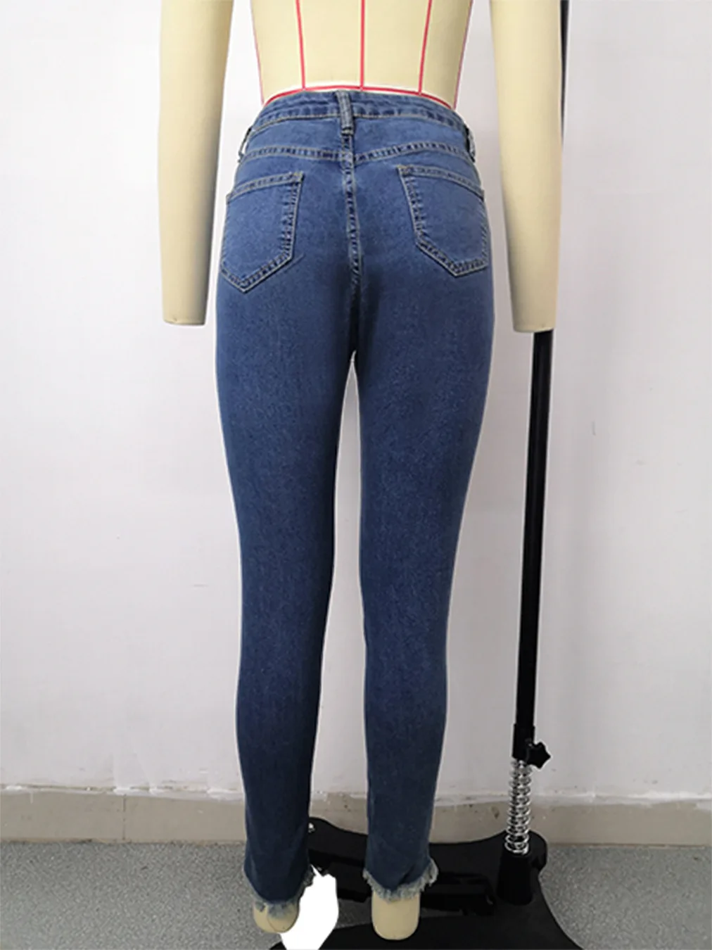 Jean déchiré à la mode pour femme, jean slim, Denim, grande taille, mode,  été