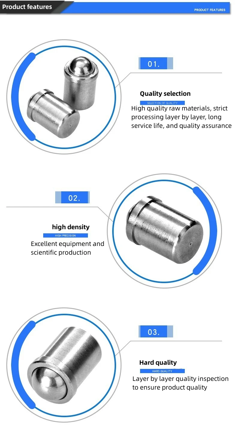 Spring Ball Plunger Screw Professional Stainless Steel Spring Hexagon ...