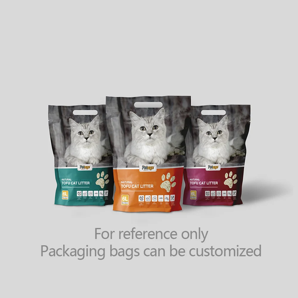 6l Tofu Cat Litter Quick Clumping Tofu Cat Litter High Quality Pea ... - Tofu Cat Litter Clumping Tracking Devices