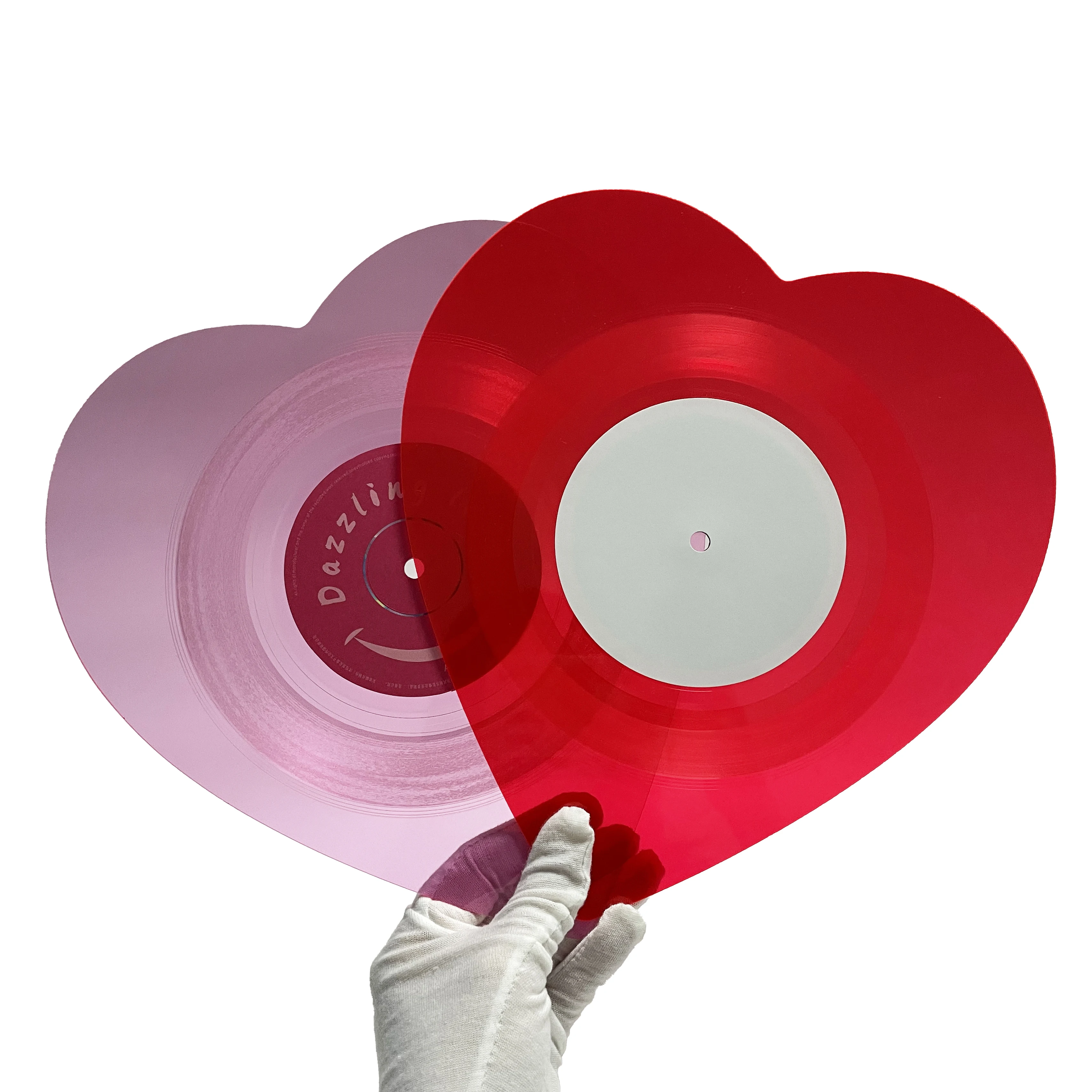 Pochette Chrome Hearts Transparente - Imprimé Cœurs Roses - Vinyl - Taille Medium - Neuf