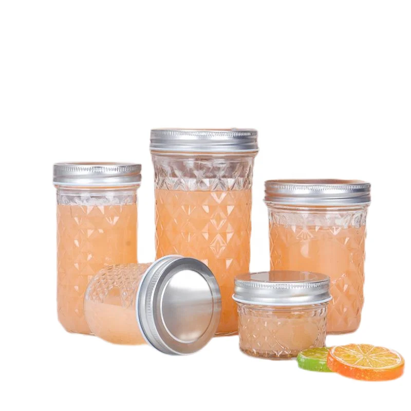 Wholesale Glass Jar in Bulk Wholesale Wide Mouth Mason Jars 4oz 6oz 8oz  10oz 12oz 16oz 22oz Glass Canning Jam Jar with Lid - China Glass Jar for Jam  and Glass Jar