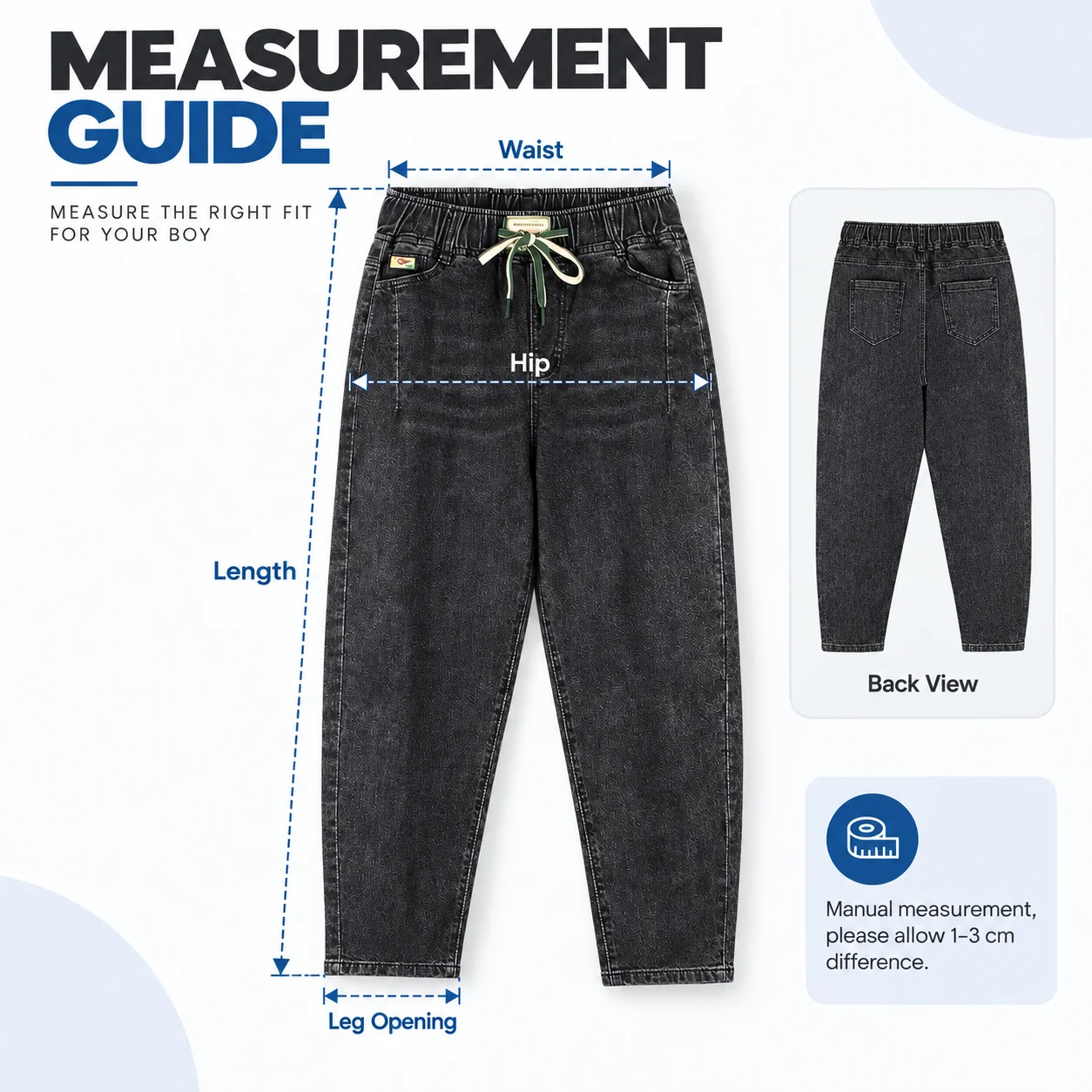 Custom Logo Vintage Wide Leg Denim Pants for Men Trendy Streetwear Washed Trousers Autumn Casual Solid Pattern Jeans