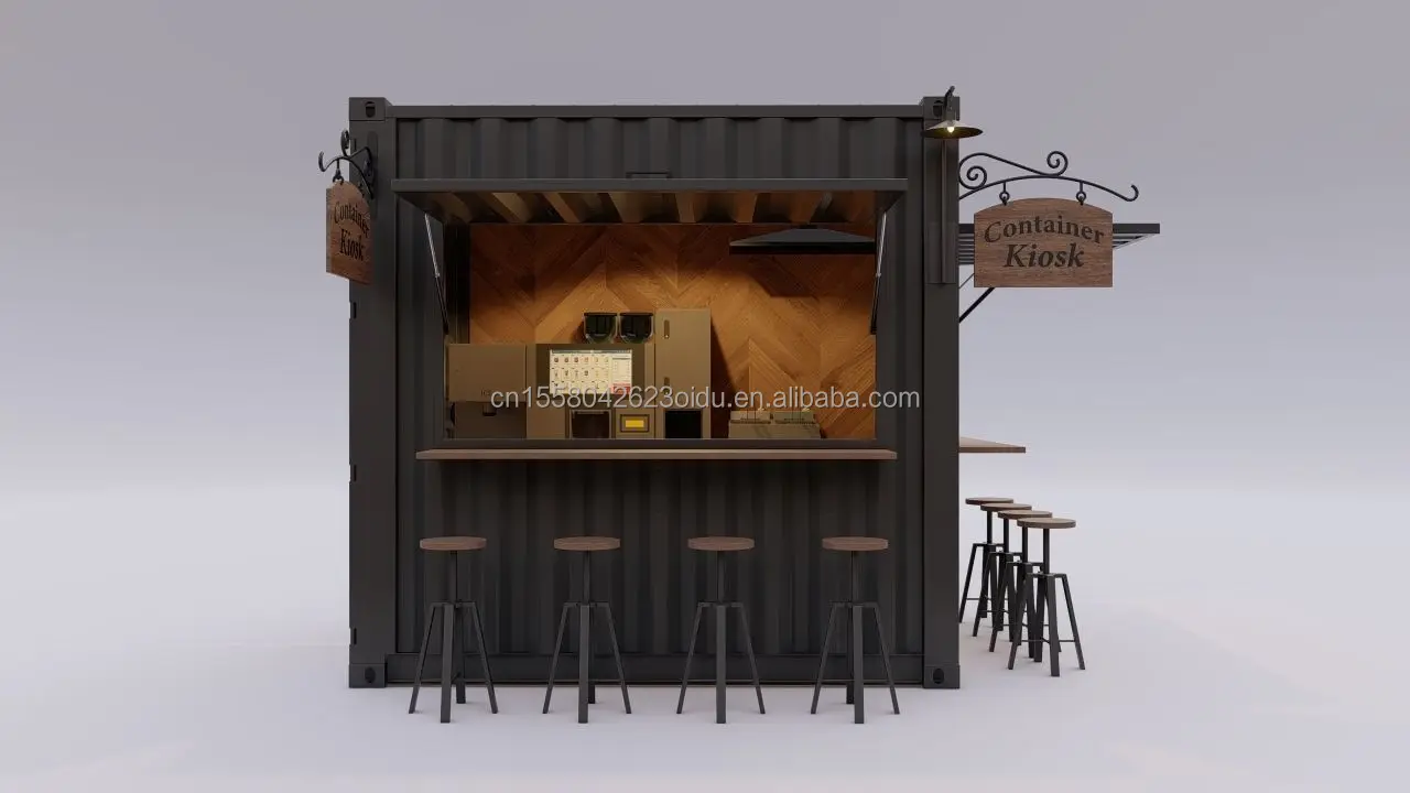 20ft Bar Fast Food Mini Popup Shop Mobile Container Coffee Bar Houses ...