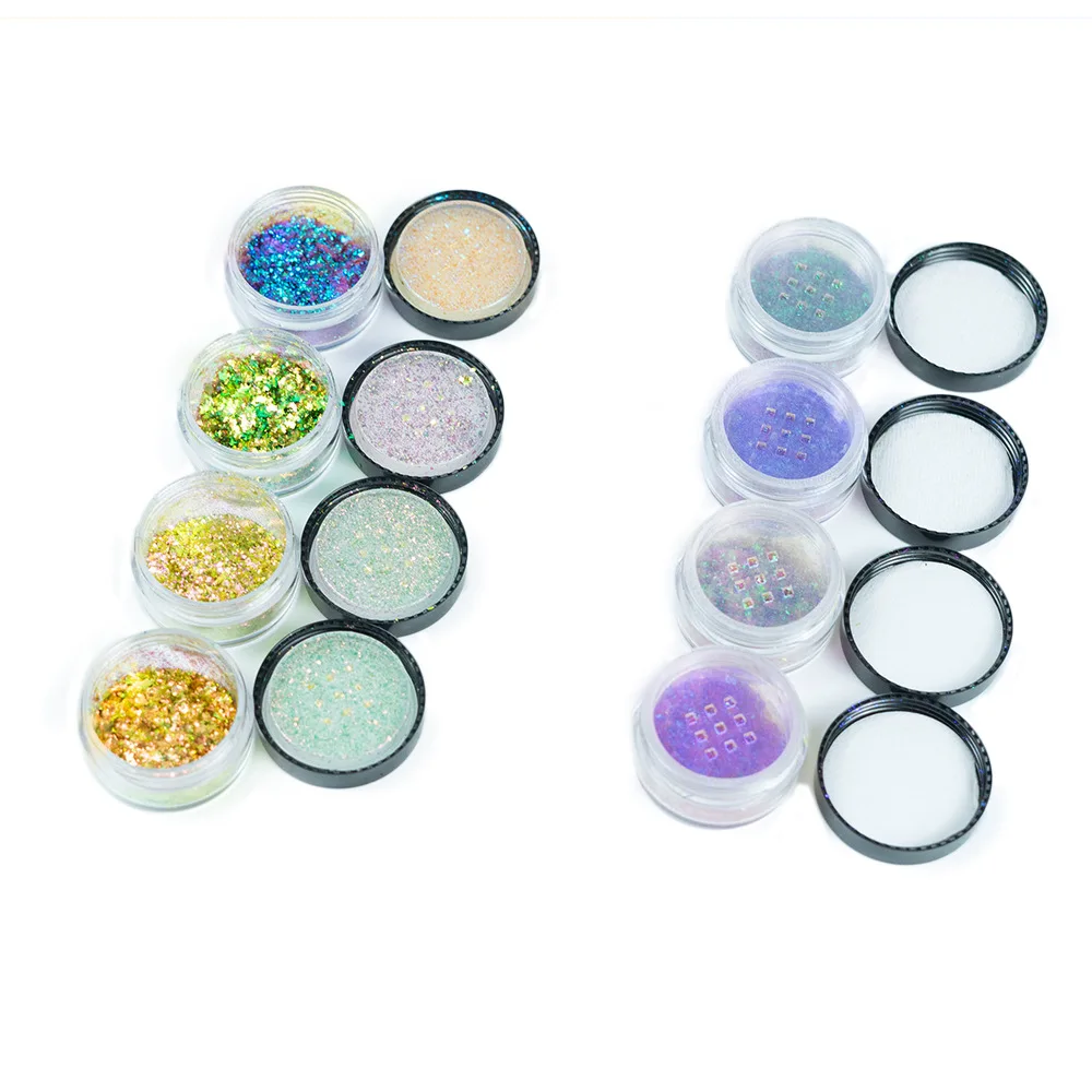 8 цветов, блестящие тени для век, ослепительный макияж глаз, фирменная косметика