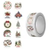 Jjt270 rollo de pegatinas de feliz navidad