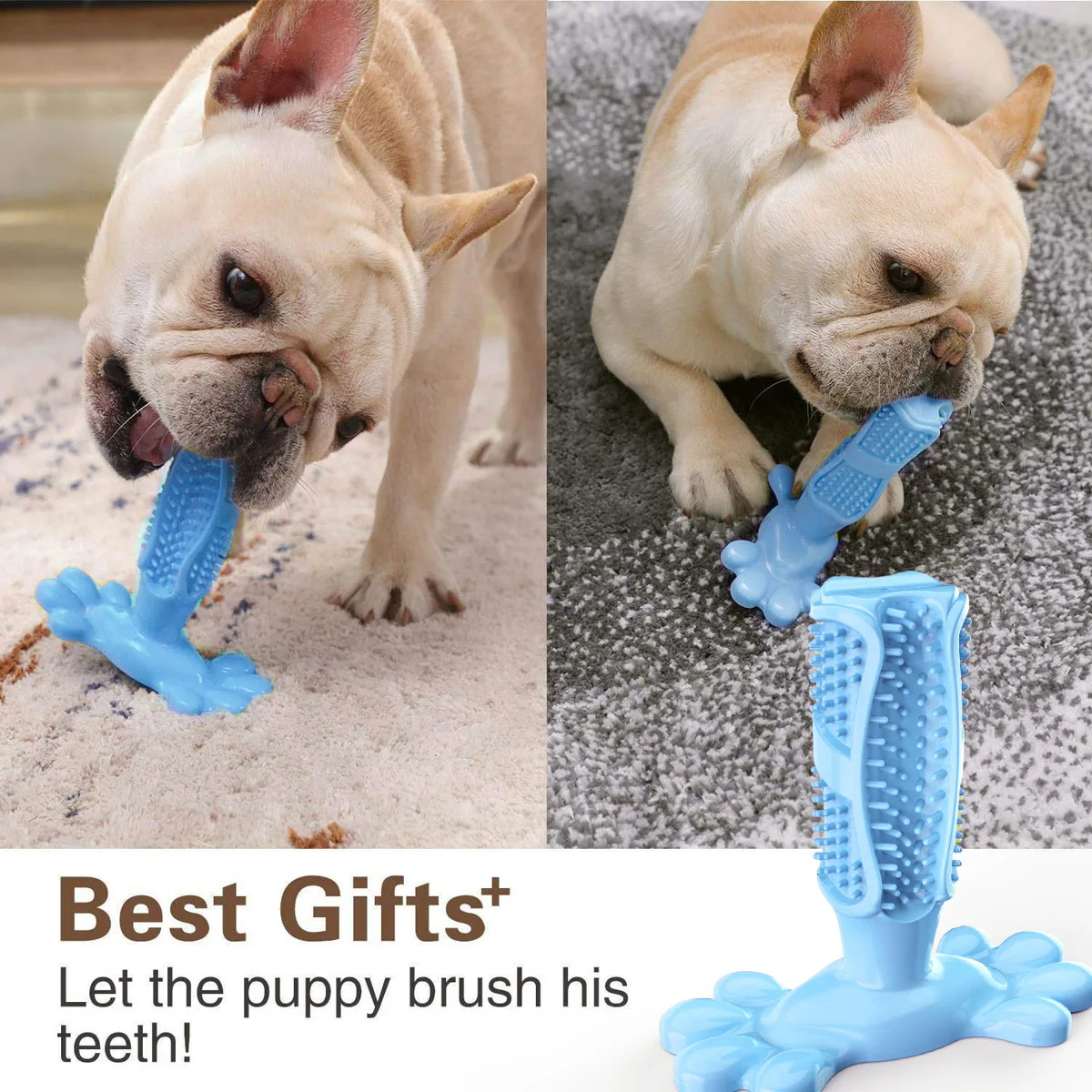 Dog Toothbrush Brushing Stick Puppy Dental Care Chew Teeth Dog Rubber Chew  Toys