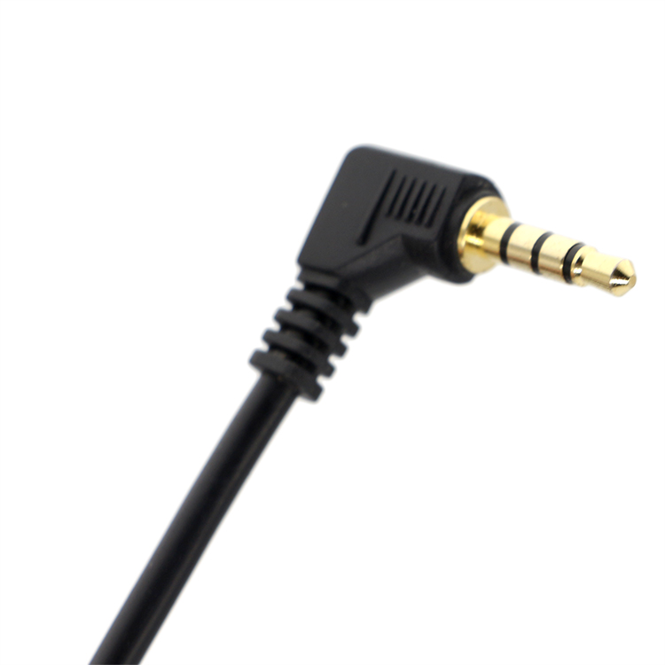 3ポールTRS直角2.5mm TRS ~ 3.5mmモノTRRS Auxステレオ