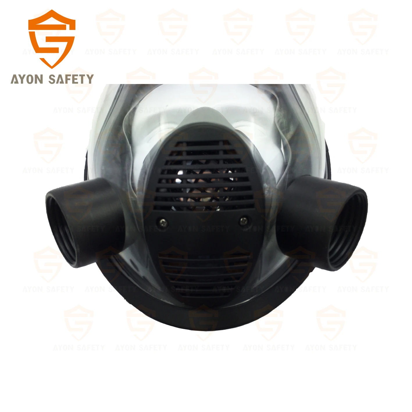 Ayonsafety Fog-Proof Double Connector Gas Mask Silicone Material with Effective Sound Transmission