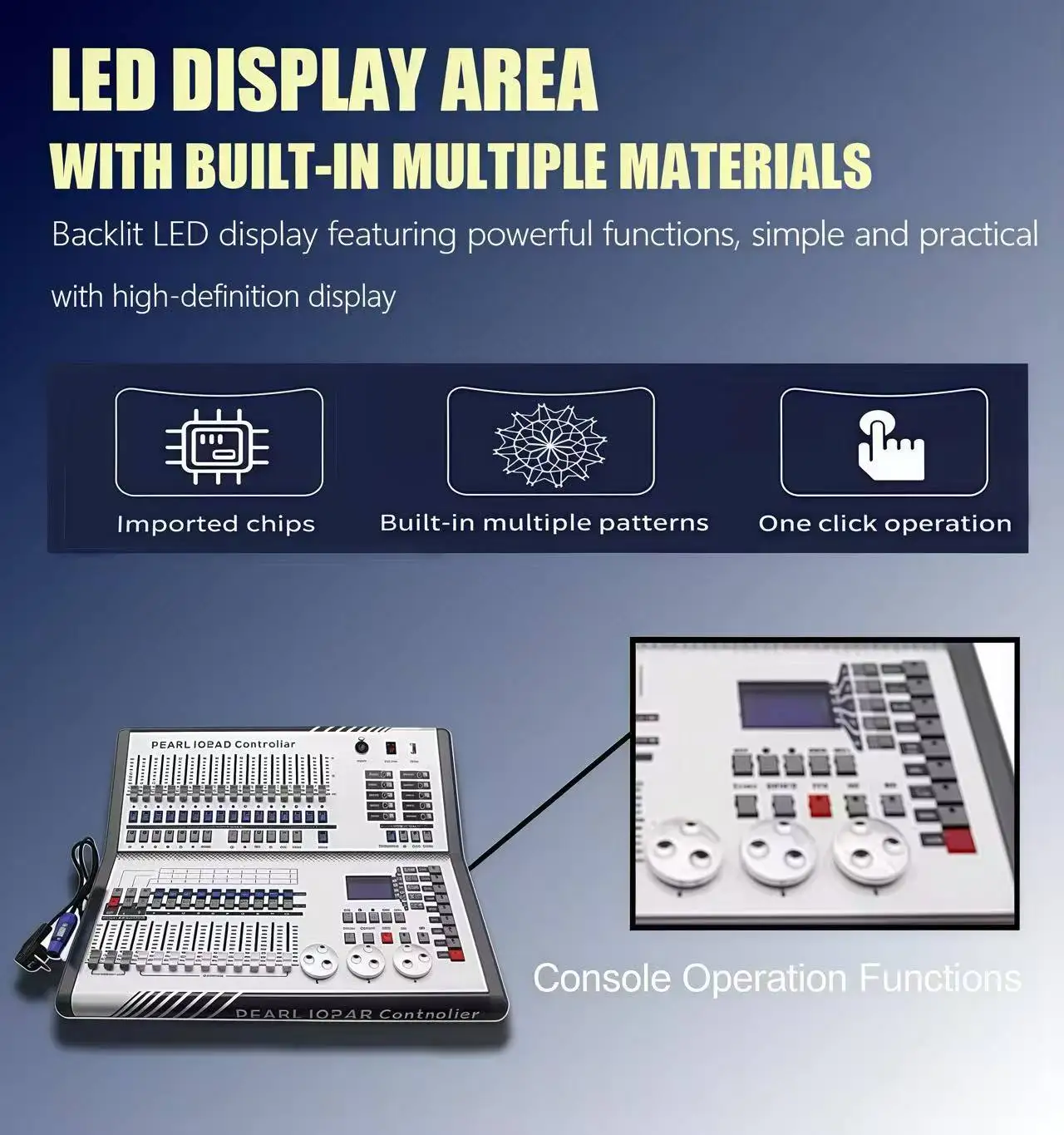 Baiqi Competitive Price Durable 1024B Controller DMX Lighting